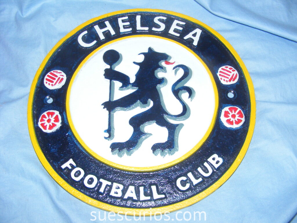 Cast Iron Chelsea Sign Football Plaque Heavy Logo