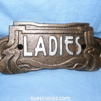 Gold Ladies Sign