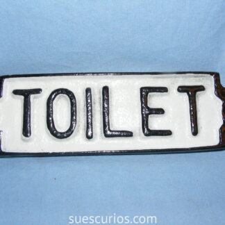 Toilet Sign White (2)