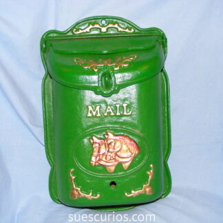 Green Mailbox with Horse (2)
